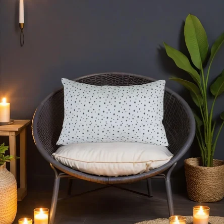 Наволочка декоративная детская 40х60 см фланель звездочки