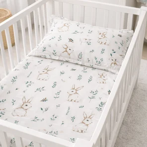 Постельное белье 1,5 спальное «Зайчики»